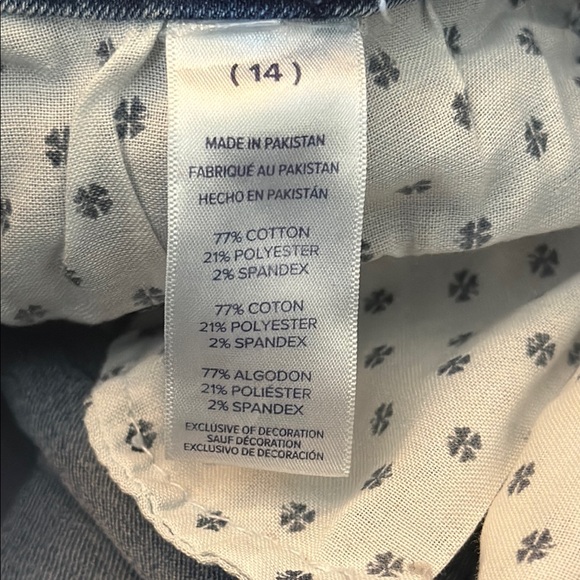 Lucky Brand Girl’s Riley stretch Blue Denim Shorts size 14 (L) - Picture 6 of 10